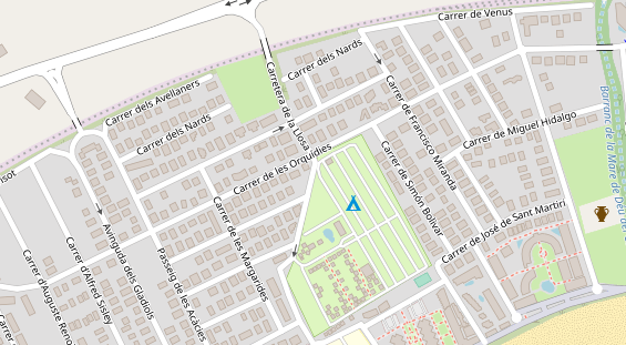 Stellplatz auf Satellitenbild