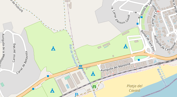 Stellplatz auf Satellitenbild