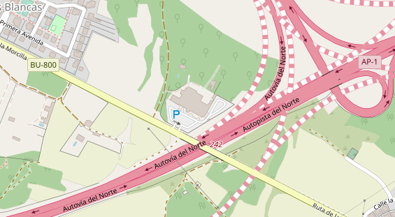 area sosta camper auf Karte