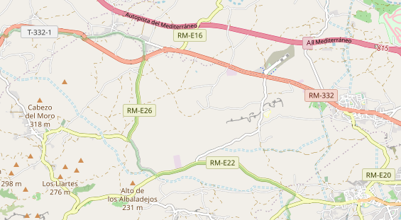 Aire camping-car sur la carte