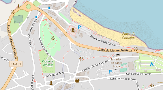 Stellplatz auf Satellitenbild