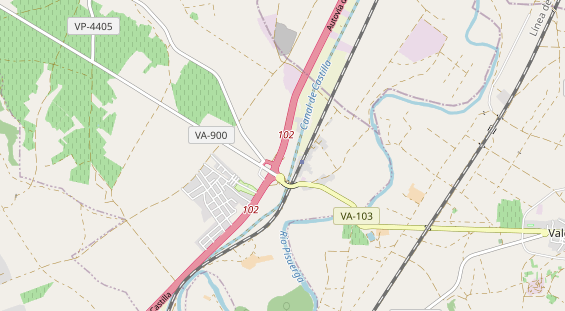 Área para autocaravana en la tarjeta