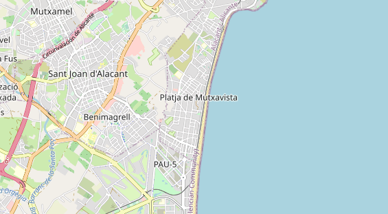 Area di sosta per camper sulla carta