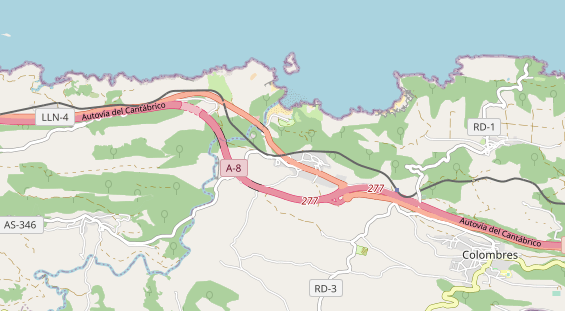 Aire camping-car sur la carte