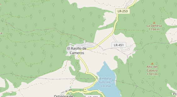 Área para autocaravana en la tarjeta