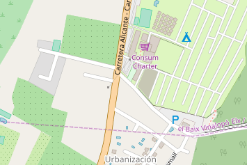 plaza de aparcamiento auf Karte