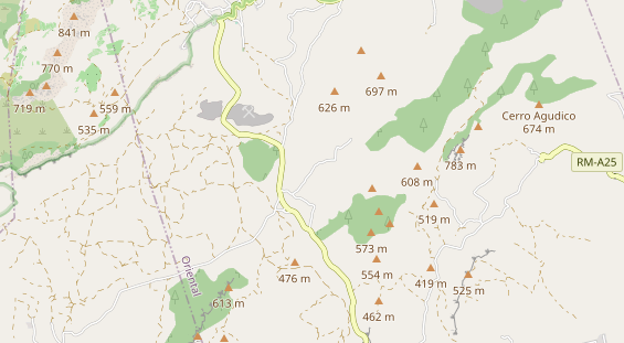 Área para autocaravana en la tarjeta