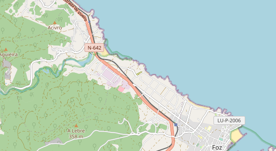 Area di sosta per camper sulla carta