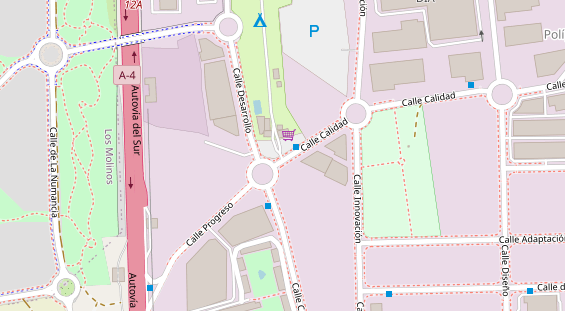 Stellplatz auf Satellitenbild