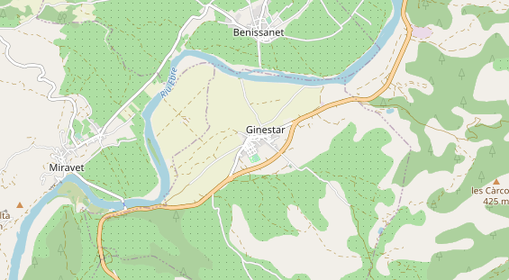 Área para autocaravana en la tarjeta