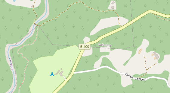 Stellplatz auf Satellitenbild