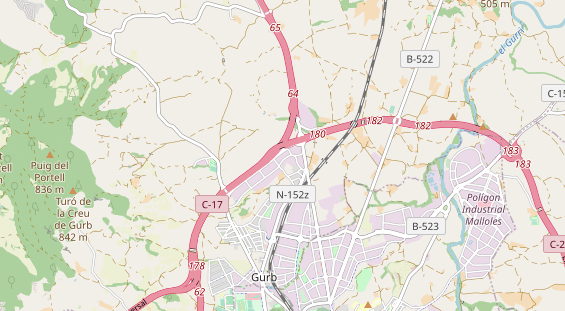 Aire camping-car sur la carte