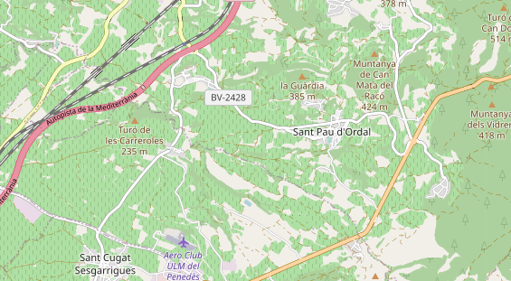 Área para autocaravana en la tarjeta