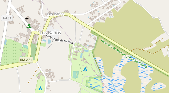 Stellplatz auf Satellitenbild