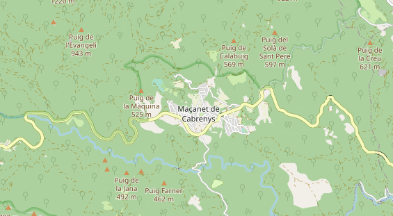 Aire camping-car sur la carte