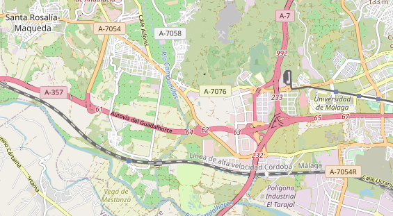 Aire camping-car sur la carte