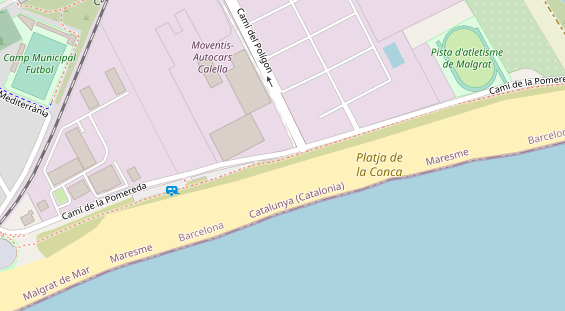 Stellplatz auf Satellitenbild