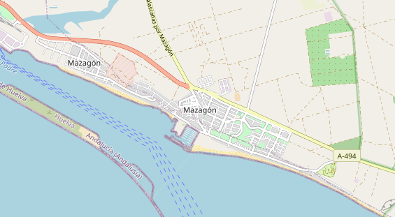 Aire camping-car sur la carte