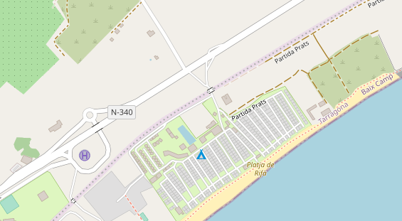 Stellplatz auf Satellitenbild