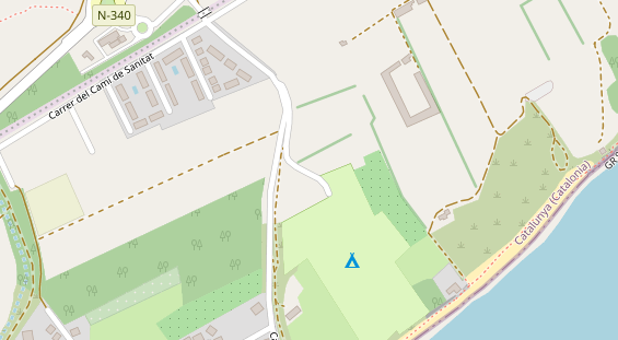 Stellplatz auf Satellitenbild