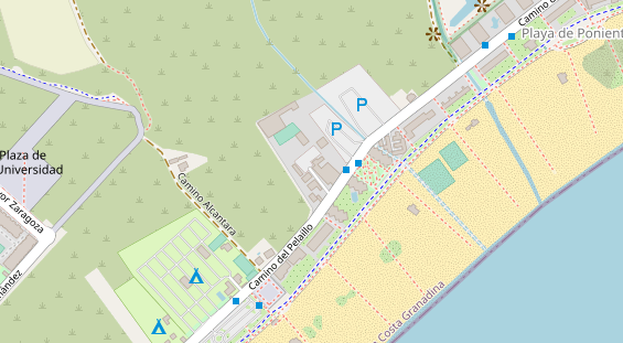 Stellplatz auf Satellitenbild