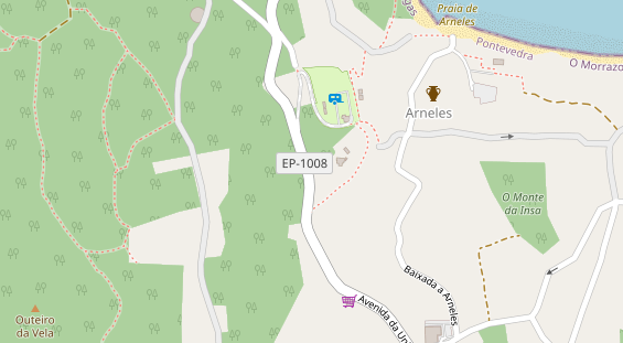 Stellplatz auf Satellitenbild