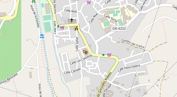 Stellplatz auf Satellitenbild