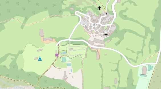 Stellplatz auf Satellitenbild