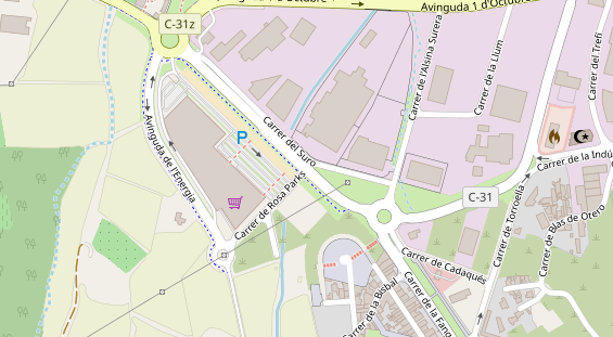 Stellplatz auf Satellitenbild