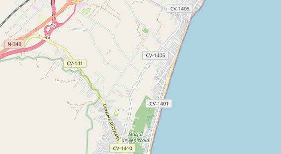 Aire camping-car sur la carte