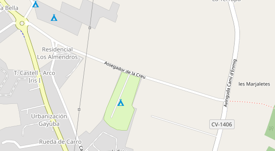 Stellplatz auf Satellitenbild