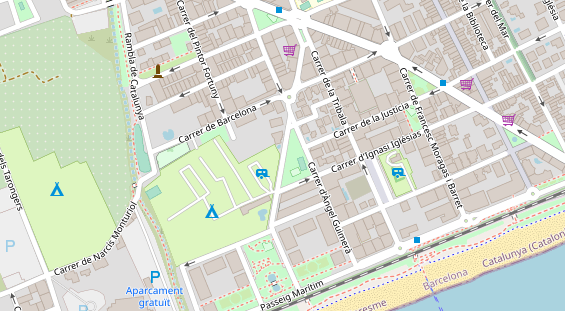 Stellplatz auf Satellitenbild