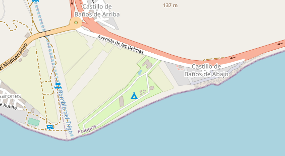 Stellplatz auf Satellitenbild