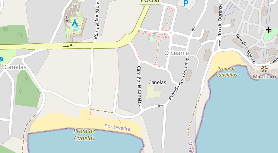 Stellplatz auf Satellitenbild