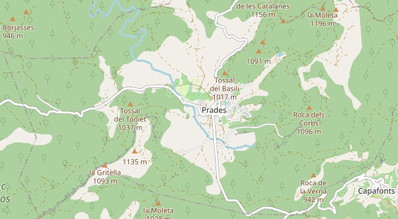Área para autocaravana en la tarjeta