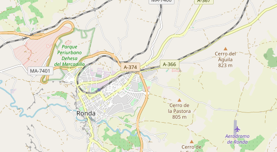 Aire camping-car sur la carte