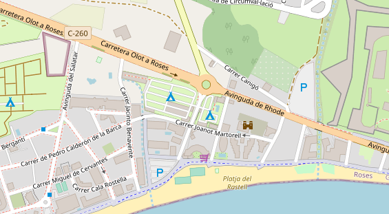 Stellplatz auf Satellitenbild