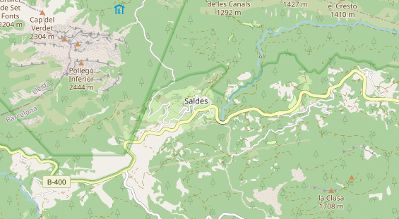 Area di sosta per camper sulla carta