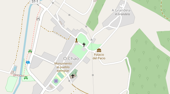 Stellplatz auf Satellitenbild