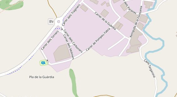 Stellplatz auf Satellitenbild