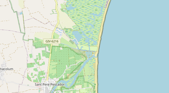 Area di sosta per camper sulla carta