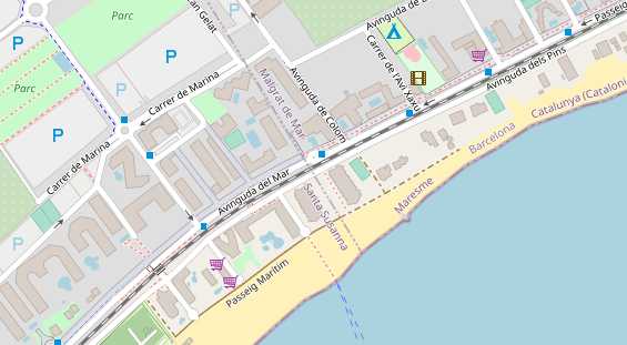 Stellplatz auf Satellitenbild