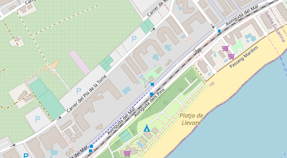 Stellplatz auf Satellitenbild