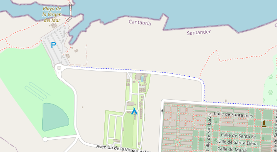 RV parking auf Karte