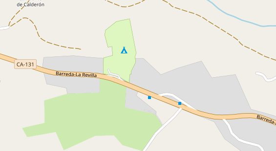 Stellplatz auf Satellitenbild