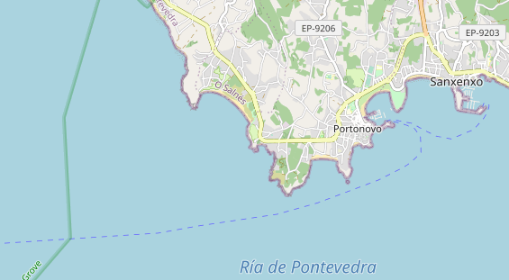 Área para autocaravana en la tarjeta