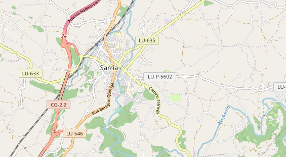 Area di sosta per camper sulla carta