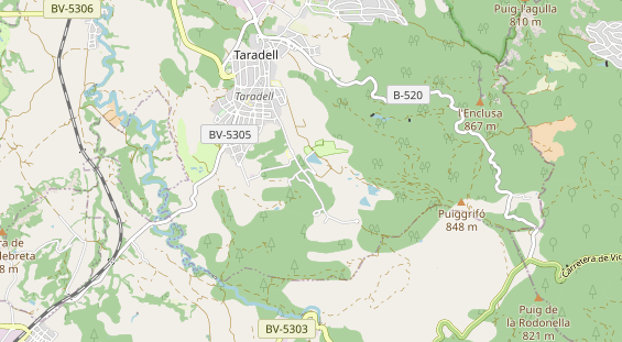 Aire camping-car sur la carte