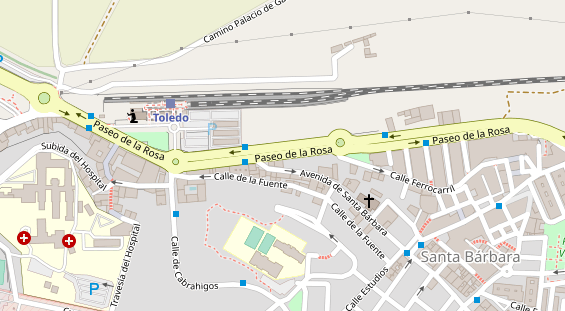 Stellplatz auf Satellitenbild