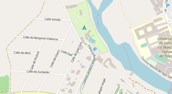 Stellplatz auf Satellitenbild